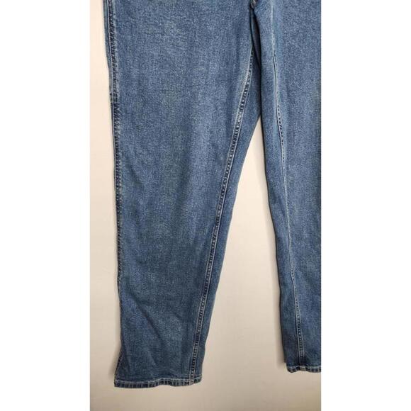 Uniqlo Jeans Mens Medium Blue Denim Relaxed Fit Drawstring Waist Casual Pants - Picture 4 of 9